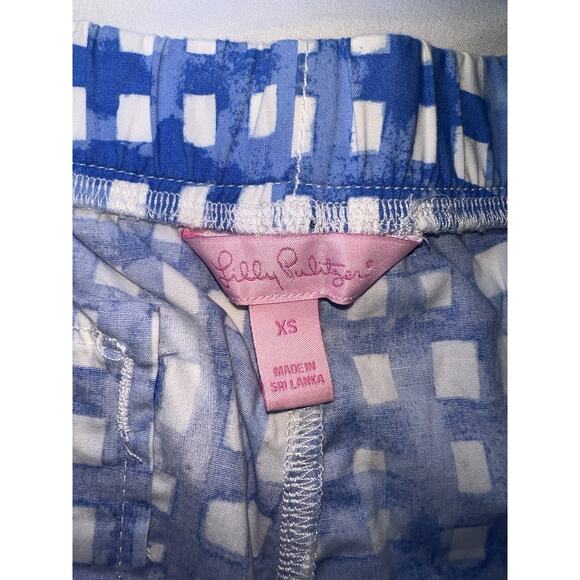 Lilly Pulitzer Ocean View Shorts Size XS Bennet Blue Feeling Beachy Summer 25314 - Picture 7 of 12